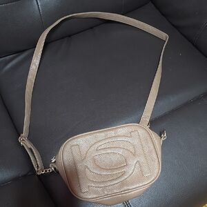 Chic Gold Crossbody Bag